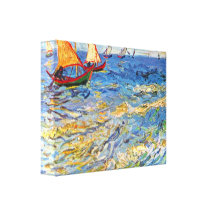 Van Gogh - The sea at Saintes-Maries Canvas Prints