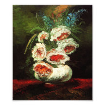 Van Gogh Vase with Peonies Print Photo Print