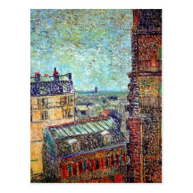 Van Gogh - View Of Paris From Vincents Room Postcards