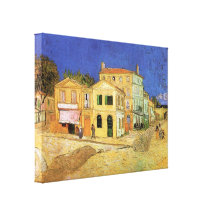 Van Gogh; Vincent's House in Arles (Yellow House) Stretched Canvas Print