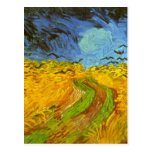 Van Gogh Wheat Field with Crows Vintage Farm Birds Post Cards