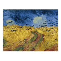 Van Gogh Wheatfield with Crows Fine Art Post Card