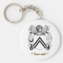 Van Nes Family Crest (Coat of Arms) Keychain