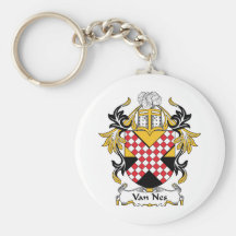 Van Nes Family Crest Key Chain