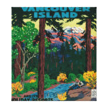 Vancouver Island Advertising Poster Gallery Wrapped Canvas