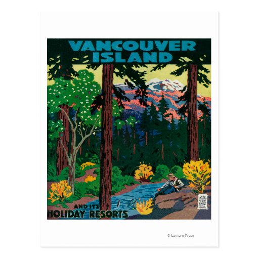 Vancouver Island Advertising Poster Post Cards