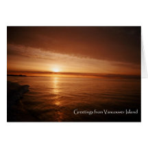 Vancouver Island Sunset Card