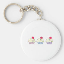 Vanilla Cupcakes Keychains