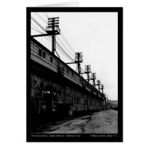 Vanishing American Industry Urban Industrial Print Card