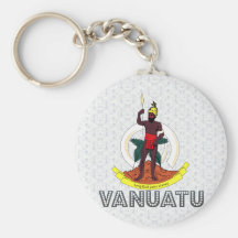 Vanuatu Coat of Arms Keychain