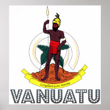Vanuatu Coat of Arms Print