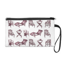 Various chairs wristlet