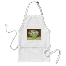 Vase with Zinnias and Flowers by Vincent van Gogh Apron
