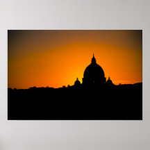 Vatican Sunset Poster
