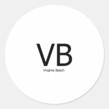 VB Logo Round Sticker