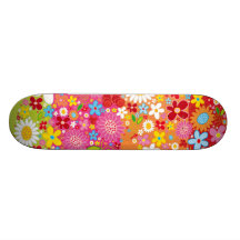 Vector_Heart_Flowers.ai Skate Boards