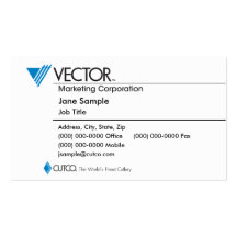 Vector Marketing Business Card