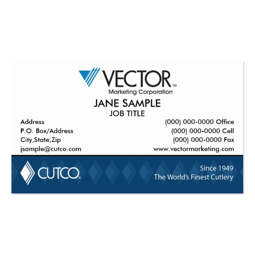 Vector Marketing Business Card