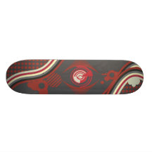 Vector surrealism skate deck