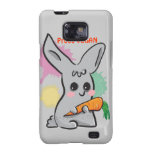 Vegan bunny with carrot Samsung Galaxy Case casemate cases