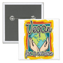 Vegan for a Reason Buttons