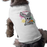 Vegan grey cute bunny with carrot pet Clothing pet clothing