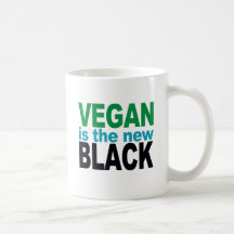 Vegan is the New Black Coffee Mugs