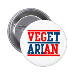 Vegan or Vegetarian Pinback Buttons