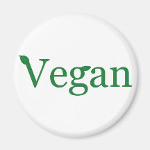 vegan refrigerator magnet