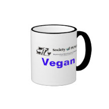 Vegan Society of PEACE logo mug