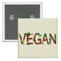 Vegan Vegetables Pins