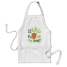 Vegan Vegetarian Text Design Apron