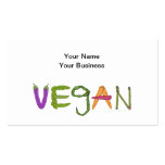 Vegan Veggies Vegetable Lovers Business Card Templates