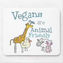 Vegans are Animal Friendly Mousepads