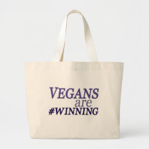 Vegans are #Winning Tote Bag