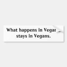 vegans bumper stickers