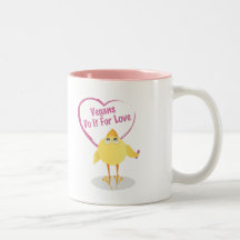 Vegans Do It For Love Coffee Mugs