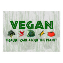 Vegans for the Planet Business Card Template