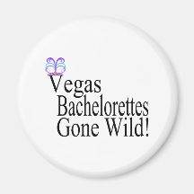 Vegas Bachelorettes Refrigerator Magnet