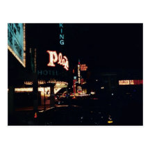 Vegas Night Lights Postcard