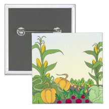Vegetable Garden Buttons
