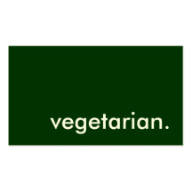 vegetarian. business cards