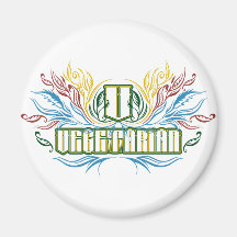 Vegetarian Colours Refrigerator Magnets