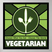 Vegetarian Flag Posters