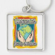 Vegetarian for a Reason Key Chains