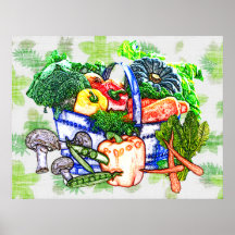 Veggie Basket Poster