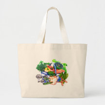 Veggie Basket Tote Bags