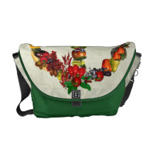 Veggie Peace Sign Commuter Bags