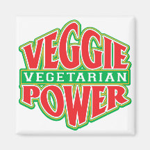 Veggie Power Refrigerator Magnet