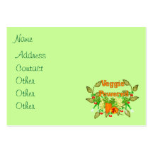 Veggie Powered Business Cards